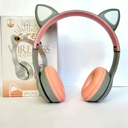 Бездротові навушники Cat Ear RGB P47M (Сірий) Бездротові навушники Cat Ear RGB P47M (Сірий)