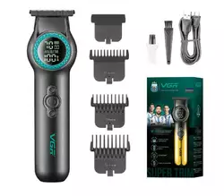 Тример VGR V-990 Turbo з 3 насадками LED (Зелений) Тример VGR V-990 Turbo з 3 насадками LED (Зелений)