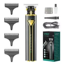 Триммер VGR V-009 с 4 насадками LED (Золотой) Триммер VGR V-009 с 4 насадками LED (Золотой)