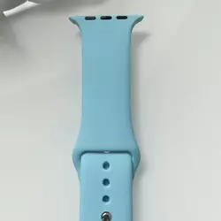 Силиконовый ремешок для умных часов Smart Watch 38/40 (Голубой)
