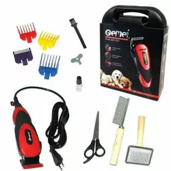 Машинка для стрижки животных 8в1 Geemy GM-1023 с 4 насадками и 2 щетками Машинка для стрижки животных 8в1 Geemy GM-1023 с 4 насадками и 2 щетками