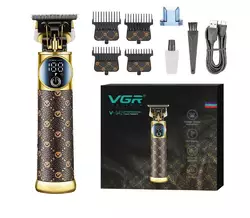 Триммер VGR V-942 с 4 насадками LED (Золотой) Триммер VGR V-942 с 4 насадками LED (Золотой)