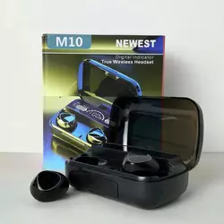 Бездротові навушники M10 series, Digital Indicator, Smart Case (Чорний) Бездротові навушники M10 series, Digital Indicator, Smart Case (Чорний)
