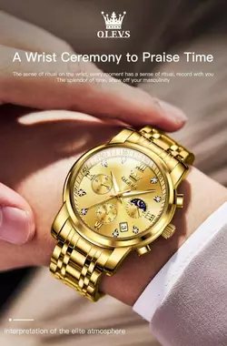 Часы наручные Olevs 2858 Gold Часы наручные Olevs 2858 Gold