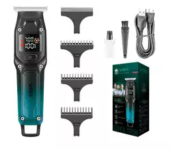 Триммер VGR V-964 с 4 насадками LED (Зеленый) Триммер VGR V-964 с 4 насадками LED (Зеленый)