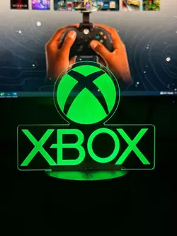 Світильник настільний RGB 3D + пульт (Xbox) Lux