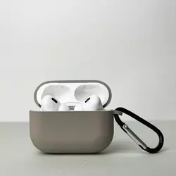 Чехол с карабином для pods PRO 2 (Бежевый) Чехол с карабином для pods PRO 2 (Бежевый)