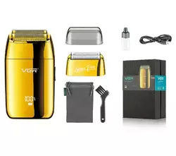 Электробритва шейвер VGR V-399 с дополнительной насадкой LED (Золотой) Электробритва шейвер VGR V-399 с дополнительной насадкой LED (Золотой)