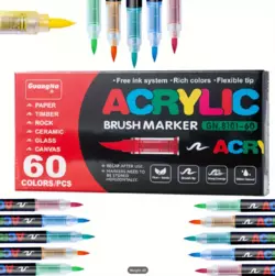 Акриловые маркеры GuangNa Brush GN-8101 с мягкой кисточкой 60 шт. Акриловые маркеры GuangNa Brush GN-8101 с мягкой кисточкой 60 шт.