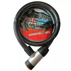 Велосипедний замок 8180 (22*120 трос) 2 ключі Велосипедний замок 8180 (22*120 трос) 2 ключі