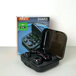 Бездротові навушники M21 Headphones 4 (Чорний) Led Бездротові навушники M21 Headphones 4 (Чорний) Led