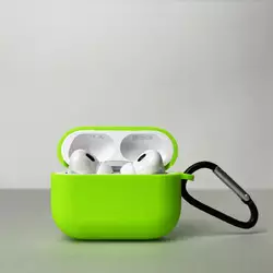 Чохол з карабіном для pods PRO 2 (Ярко-зелений) Чохол з карабіном для pods PRO 2 (Ярко-зелений)