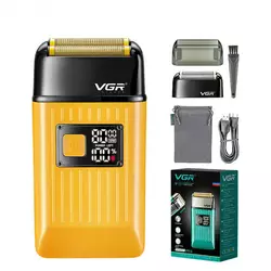 Електробритва шейвер VGR V-357 з 2 насадками LED (Золотий) Електробритва шейвер VGR V-357 з 2 насадками LED (Золотий)