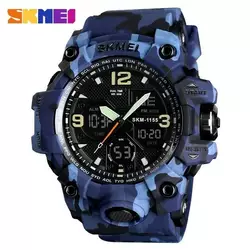 Годинник наручний Skmei 1155BCMBU Blue Camo Годинник наручний Skmei 1155BCMBU Blue Camo