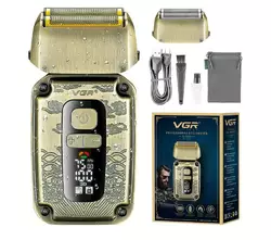 Електробритва шейвер та тример VGR V-337 з 2 насадками LED Електробритва шейвер та тример VGR V-337 з 2 насадками LED