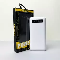 Power Bank Box LED с кабелем USB+Micro+Type-C+Lightning (10000mAh) Белый Power Bank Box LED с кабелем USB+Micro+Type-C+Lightning (10000mAh) Белый