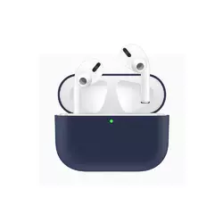 Силіконовий чохол для навушників pods PRO (Темно-синій) Силіконовий чохол для навушників pods PRO (Темно-синій)