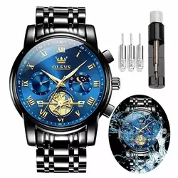 Годинник наручний Olevs 2859 Black Blue Годинник наручний Olevs 2859 Black Blue