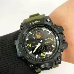 Годинник наручний Skmei 1586AG Ukraine (Зелений) Годинник наручний Skmei 1586AG Ukraine (Зелений)