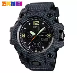 Часы наручные Skmei 1155BDMBK Denim Black Часы наручные Skmei 1155BDMBK Denim Black