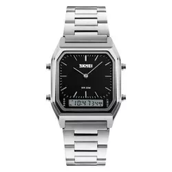 Годинник наручний Skmei 1220SIBK Silver Black Годинник наручний Skmei 1220SIBK Silver Black