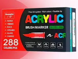 Акриловые маркеры GuangNa Brush GN-8101 с мягкой кисточкой 288 шт. Акриловые маркеры GuangNa Brush GN-8101 с мягкой кисточкой 288 шт.