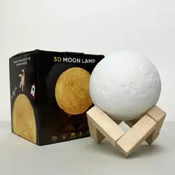 Світильник настільний Місяць 3D RGB 8 см + пульт Світильник настільний Місяць 3D RGB 8 см + пульт