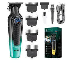 Тример VGR V-996 з 4 насадками LED (Зелений) Тример VGR V-996 з 4 насадками LED (Зелений)