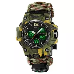 Годинник наручний Skmei 1155BNCMGN Army Green Годинник наручний Skmei 1155BNCMGN Army Green