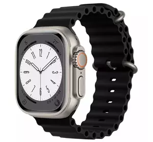 Силіконовий ремінець для Smart Watch Ocean Band 42/44/45/49 (Чорний)