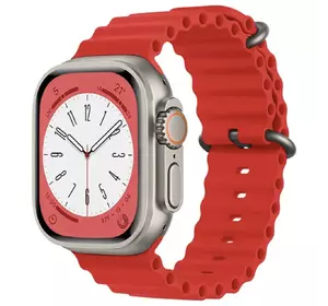 Силіконовий ремінець для Smart Watch Ocean Band 42/44/45/49 (Червоний)