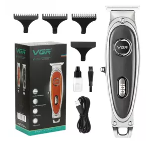 Триммер VGR V-263 с 3 насадками LED (Черный) Триммер VGR V-263 с 3 насадками LED (Черный)