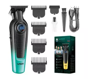 Триммер VGR V-996 с 4 насадками LED (Зеленый) Триммер VGR V-996 с 4 насадками LED (Зеленый)