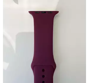 Силиконовый ремешок для умных часов Smart Watch 38/40 (Бордовый)