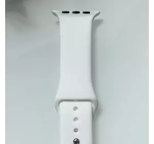 Силиконовый ремешок для умных часов Smart Watch 42/44 (Белый)