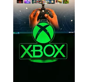 Светильник настольный RGB 3D + пульт (Xbox) Lux