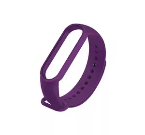 Силиконовый ремешок для фитнес-браслета Mi band M6/7/8 (Фиолетовый)