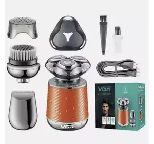 Електробритва 3в1 VGR V-391 з 3 насадками LED (Помаранчевий) Електробритва 3в1 VGR V-391 з 3 насадками LED (Помаранчевий)