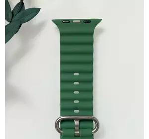 Силиконовый ремешок для Smart Watch Ocean Band 42/44/45/49 (Темно-зеленый)