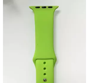 Силиконовый ремешок для умных часов Smart Watch 38/40 (Салатовый)