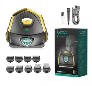 Аккумуляторная машинка для стрижки VGR V-910 с 9 насадками Аккумуляторная машинка для стрижки VGR V-910 с 9 насадками