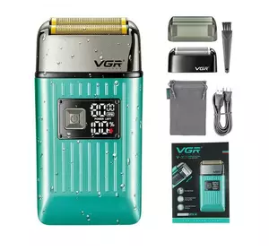 Електробритва шейвер VGR V-357 з 2 насадками LED (Зелений) Електробритва шейвер VGR V-357 з 2 насадками LED (Зелений)