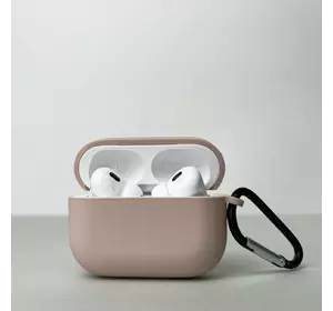 Чохол з карабіном для pods PRO 2 (Пудра) Чохол з карабіном для pods PRO 2 (Пудра)