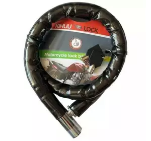 Велосипедний замок 2210 (22*100 трос) 2 ключі Велосипедний замок 2210 (22*100 трос) 2 ключі