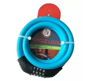 Кодовый велосипедный замок 2809 (12*120 трос) Кодовый велосипедный замок 2809 (12*120 трос)