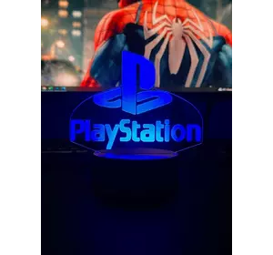 Светильник настольный RGB 3D + пульт (PlayStation) Lux