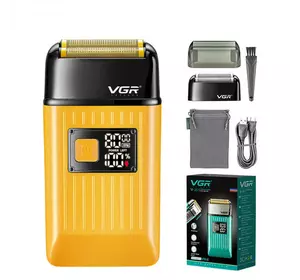 Электробритва шейвер VGR V-357 с 2 насадками LED (Золотой) Электробритва шейвер VGR V-357 с 2 насадками LED (Золотой)