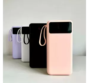 Power Bank Intelligent Fast с кабелем USB+Micro+Type-C+Lightning (30000mAh) Розовый Power Bank Intelligent Fast с кабелем USB+Micro+Type-C+Lightning (30000mAh) Розовый