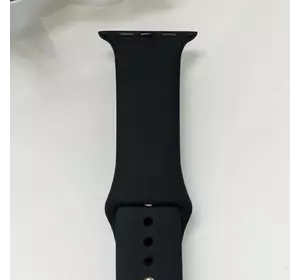 Силиконовый ремешок для умных часов Smart Watch 38/40 (Черный)