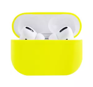 Силіконовий чохол для навушників Airpods PRO (Жовтий)